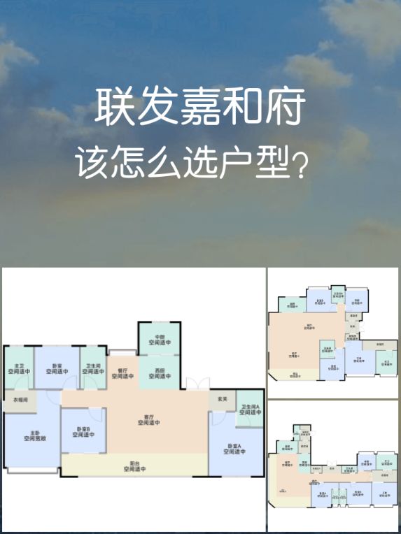 联发嘉和府205㎡大户型,超大空间布局解析