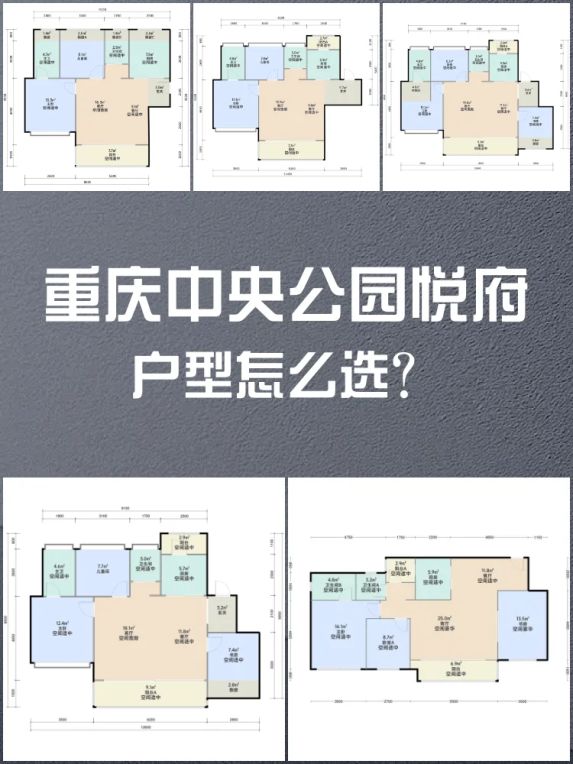 重庆中央公园悦府梵星岛洋房82㎡小户型双卫设计怎么样