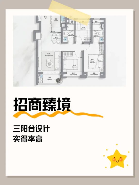 浦东外环招商臻境三阳台设计楼盘值得买吗