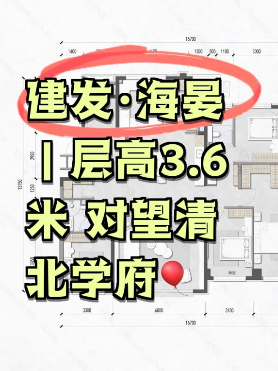 6米层高、清华对望、LDKB一体化设计