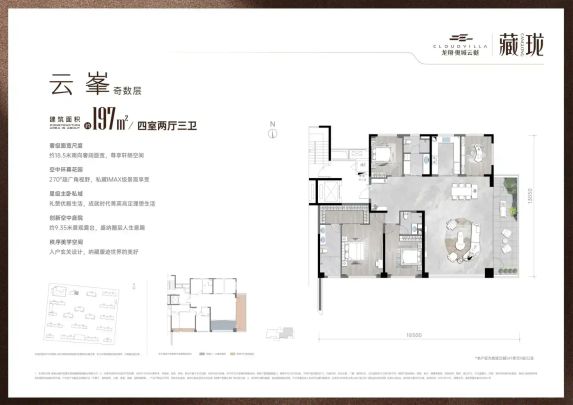 龙翔·奥城云樾第四代住宅值得买吗？197㎡边厅户型解析