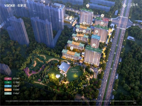 石家庄万科双地铁楼盘实测:2.0低容积率+112㎡四居户型解析