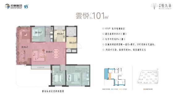 邦泰悦九章二批次加推122户型和101/102户型